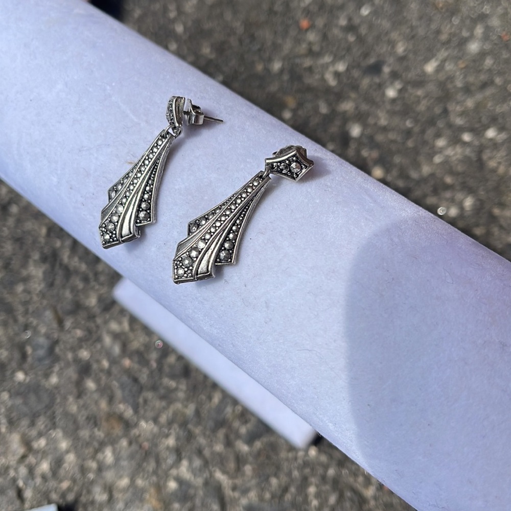 80s vintage dangle earrings Avon - Picture 5 of 6
